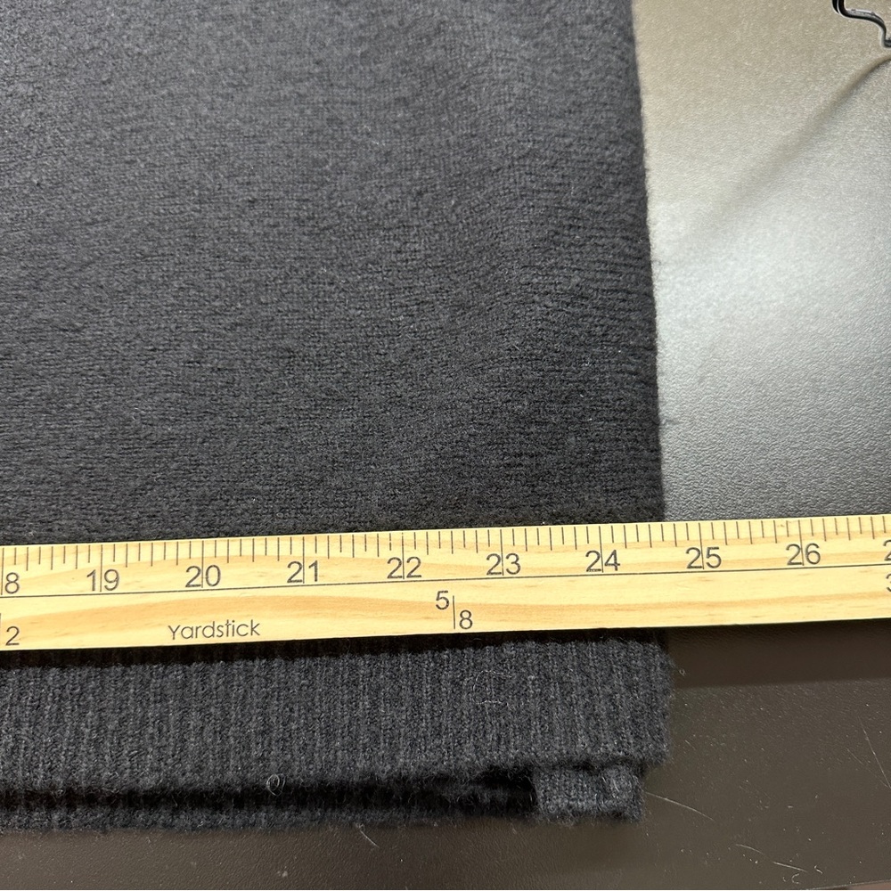 Vince Cashmere Wool Poncho Sweater Cape Shrug XS/S Black Turtleneck Luxury Cozy - Picture 9 of 11